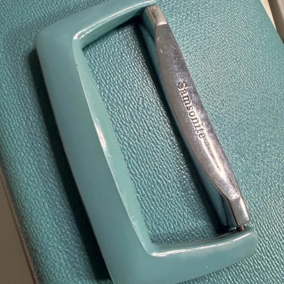 Vintage Silhouette Samsonite Teal Makeup Organizer